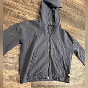 Vuori Navy Zip-Up Hoodie Jacket